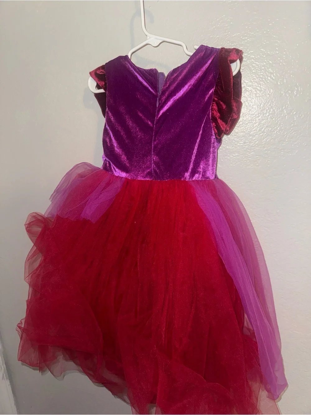 Girls Purple & Red Tulle Princess Costume Dress - Kids Costume